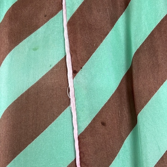 Anthropologie Anupamaa Brown and Mint Green Silk Maxi Skirt - Picture 12 of 12